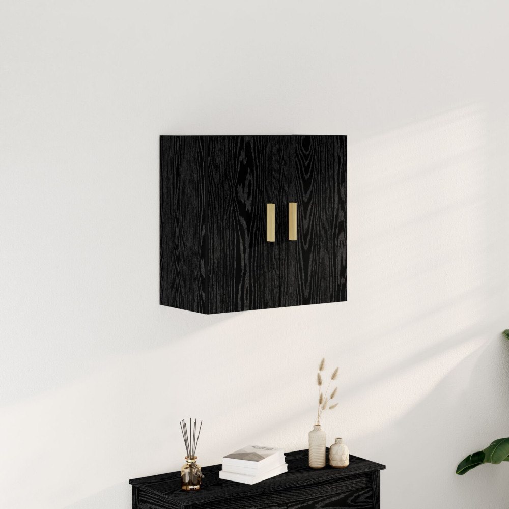 vidaXL Väggskåp Svart ek 60 x 30 x 60 cm Konstruerat trä