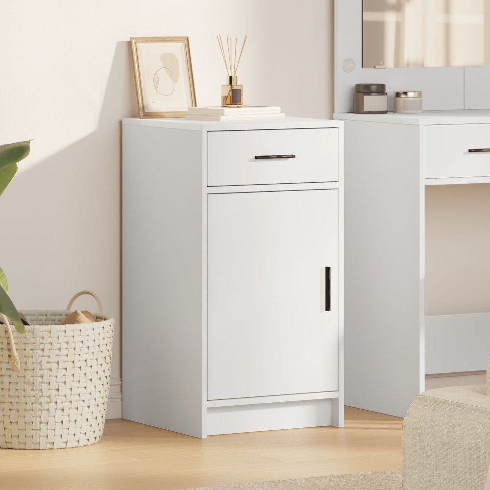 vidaXL Sideboard vit 40x41x75 cm konstruerat trä