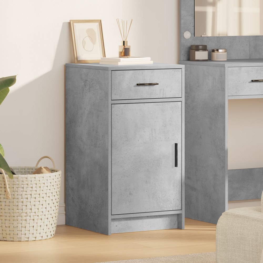 vidaXL Sideboard betonggrå 40x41x75 cm konstruerat trä