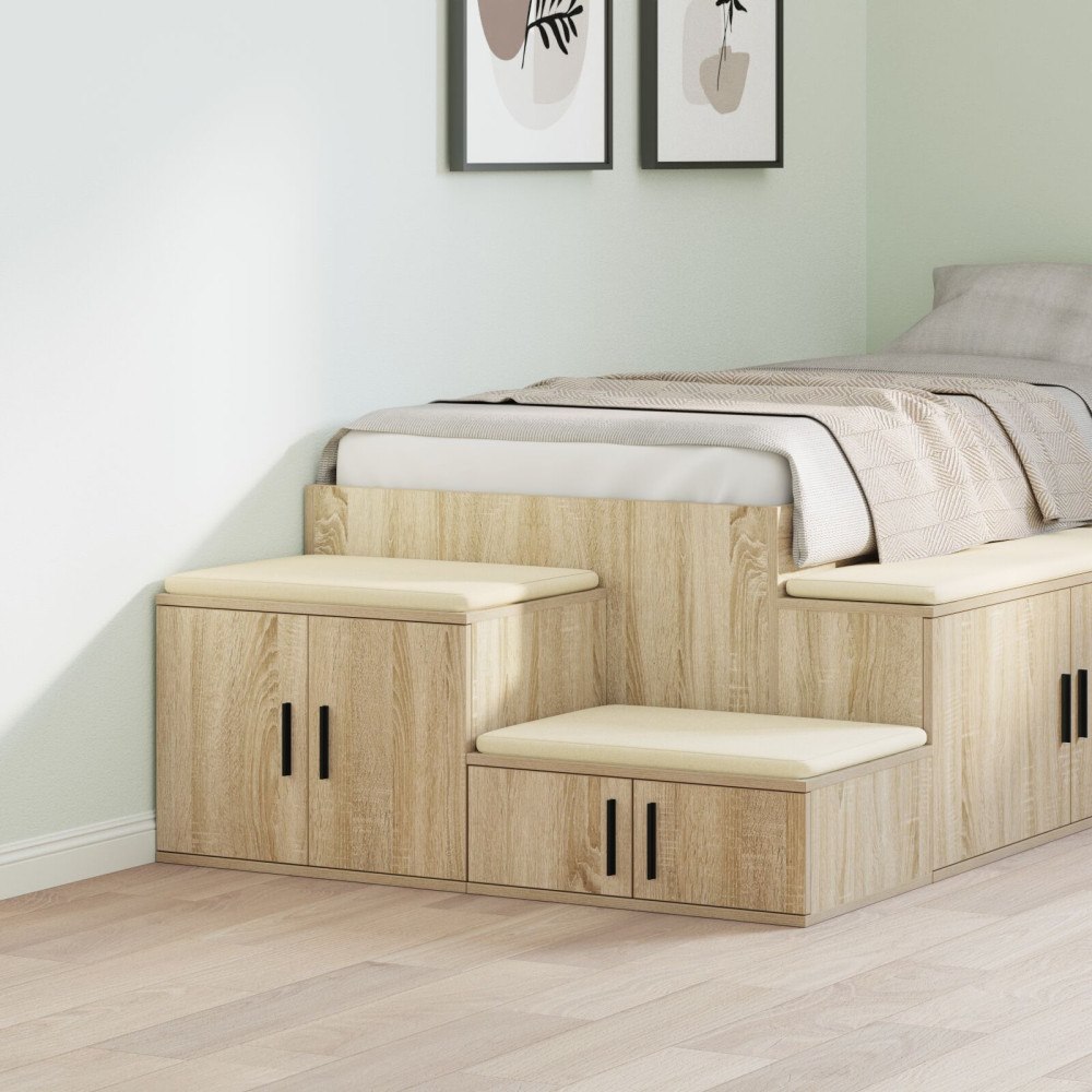 vidaXL Förvaringsskåp Sonoma Ek 108x41x40 cm Tillverkat av Konstruerat trä