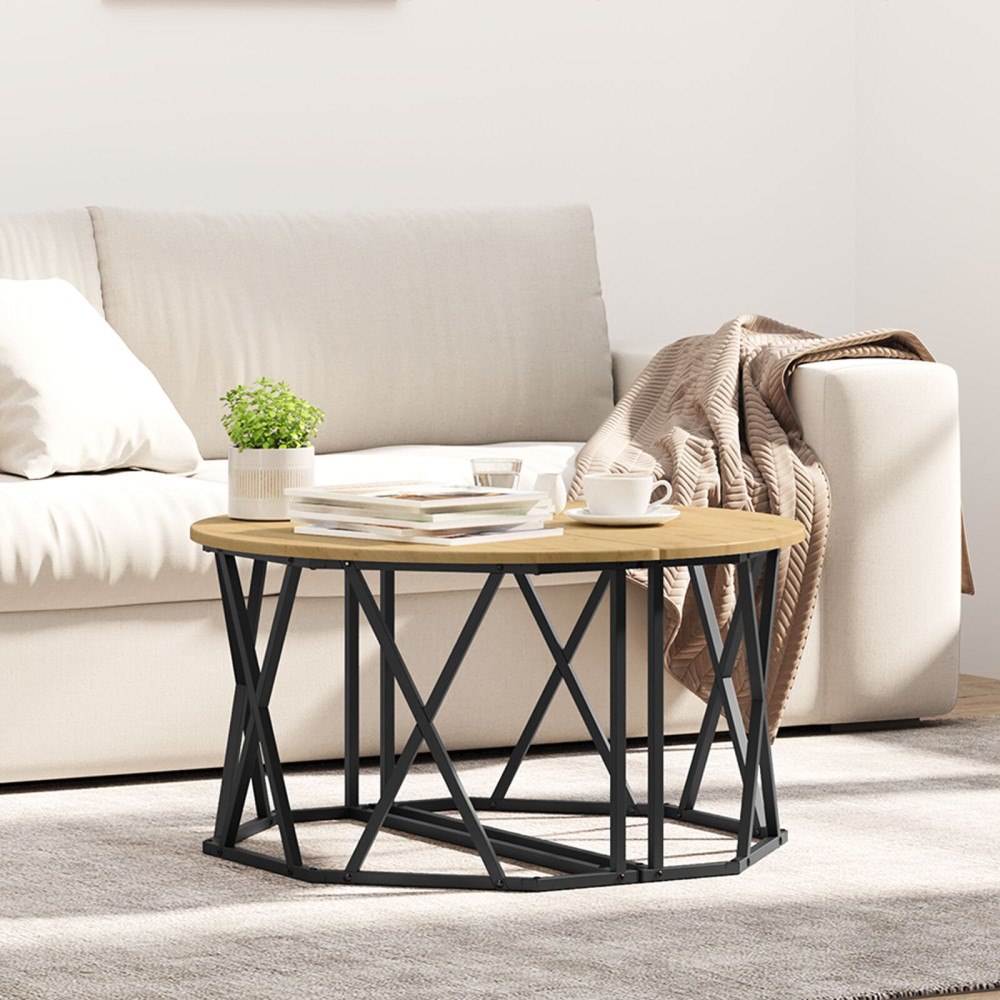 vidaXL Kaffeebord Artisan Ek 31.5x31.5x16.5 tum Tillverkat av konstruerat trä