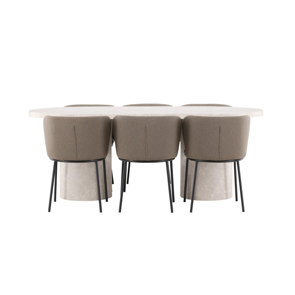 Venture Home Matbord Narvik med Edina Stol