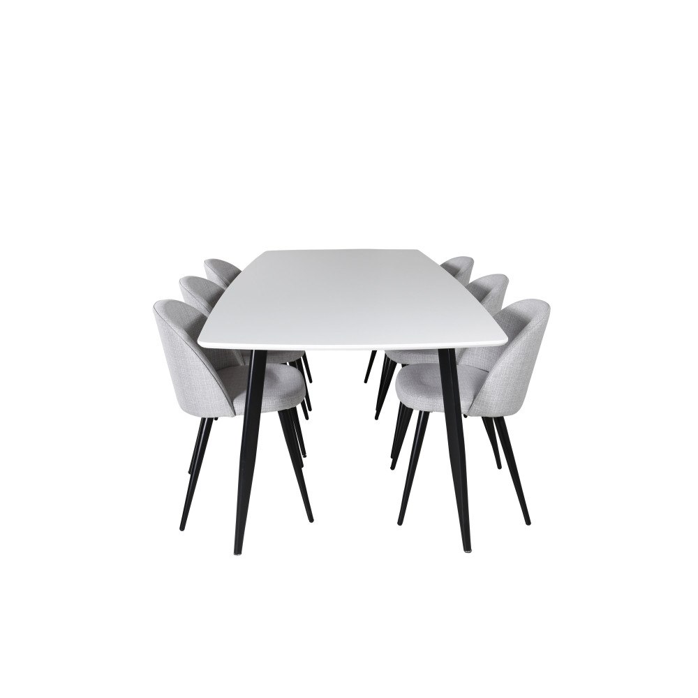 Venture Home Matgrupp Polar med stolarna Velvet