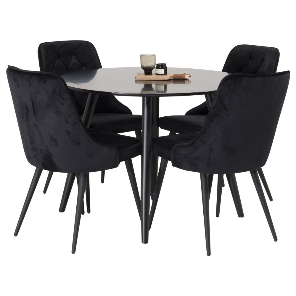 Venture Home Matgrupp Plaza med stolarna Velvet Deluxe