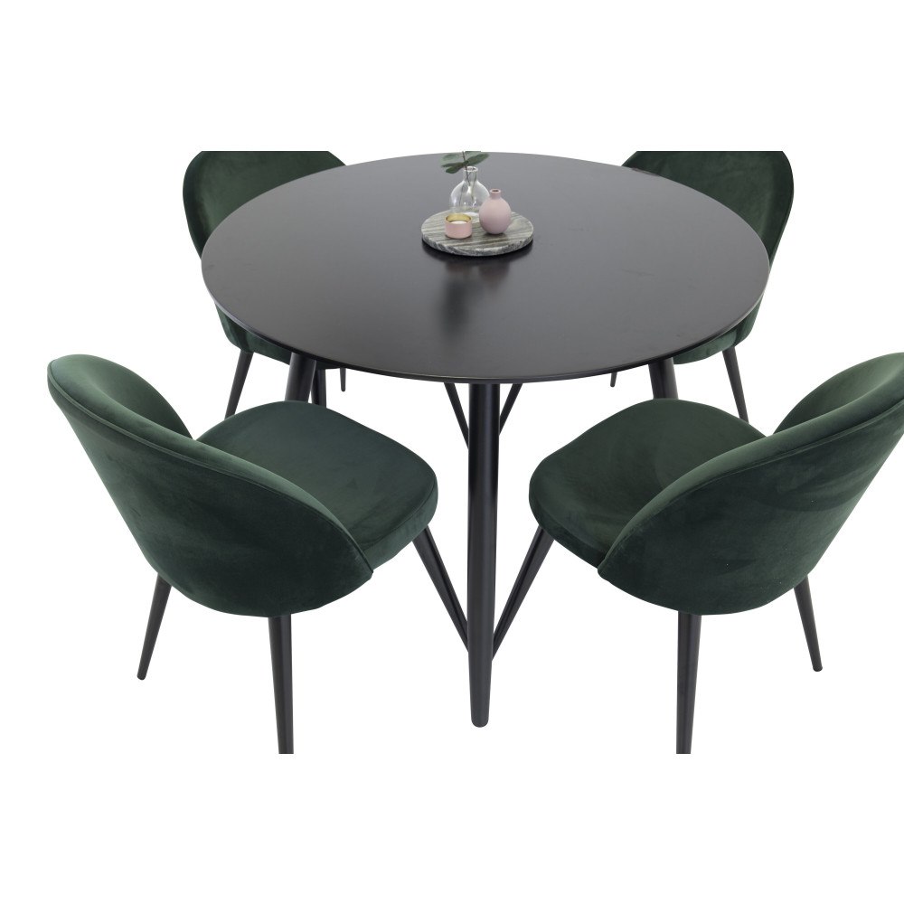 Venture Home Matgrupp Plaza med stolarna Velvet
