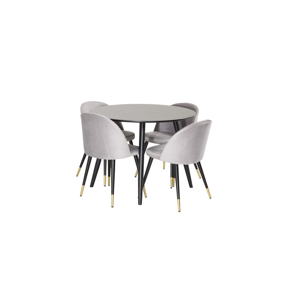 Venture Home Matgrupp Plaza med stolarna Velvet