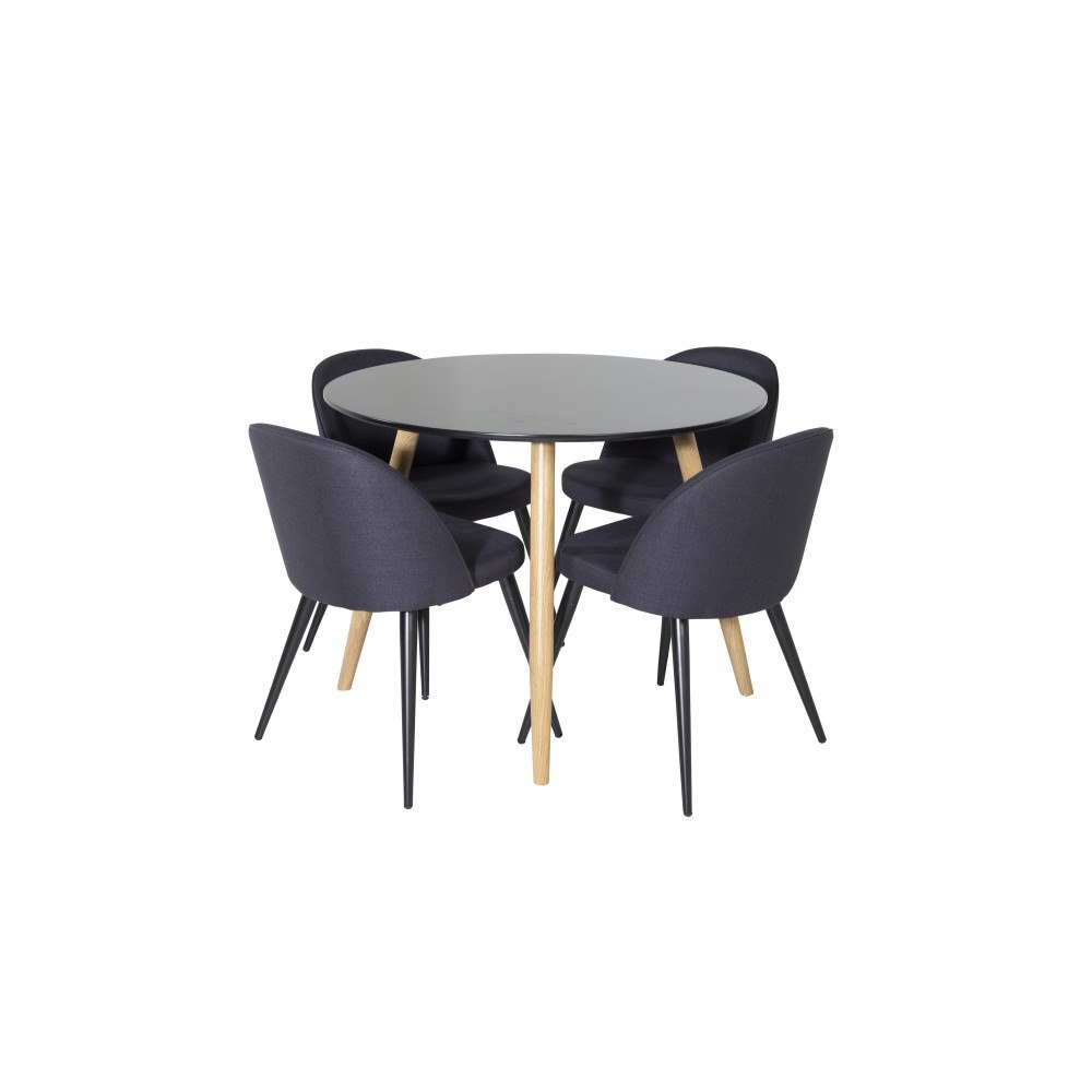 Venture Home Matgrupp Plaza med stolarna Velvet
