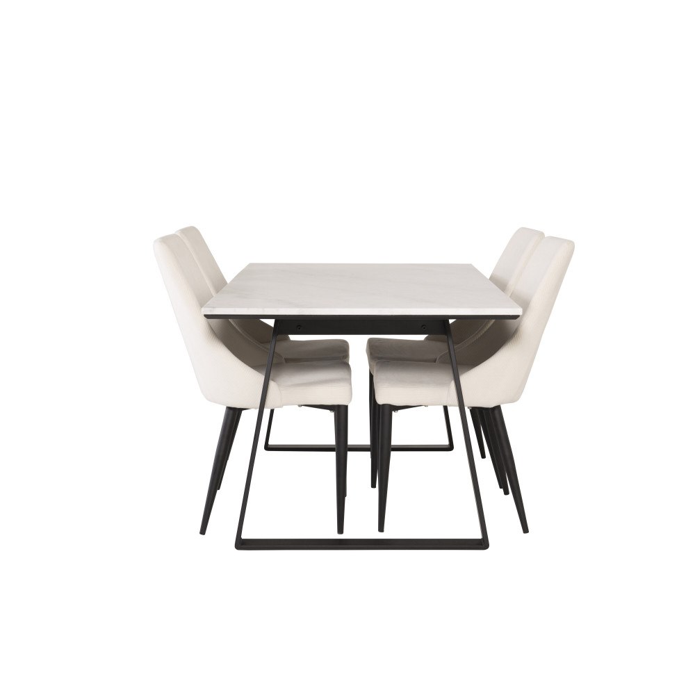 Venture Home Matgrupp Estelle med stolarna Leone