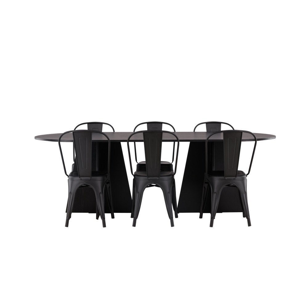 Venture Home Matbordet Bootcut Oval med stolarna Tempe
