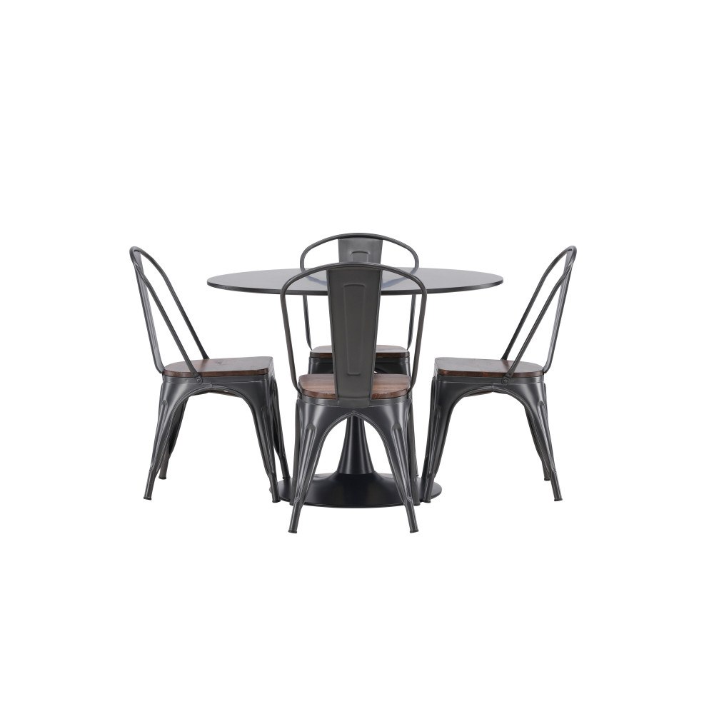 Venture Home Matgrupp Glade med 4st matstolar Tempe