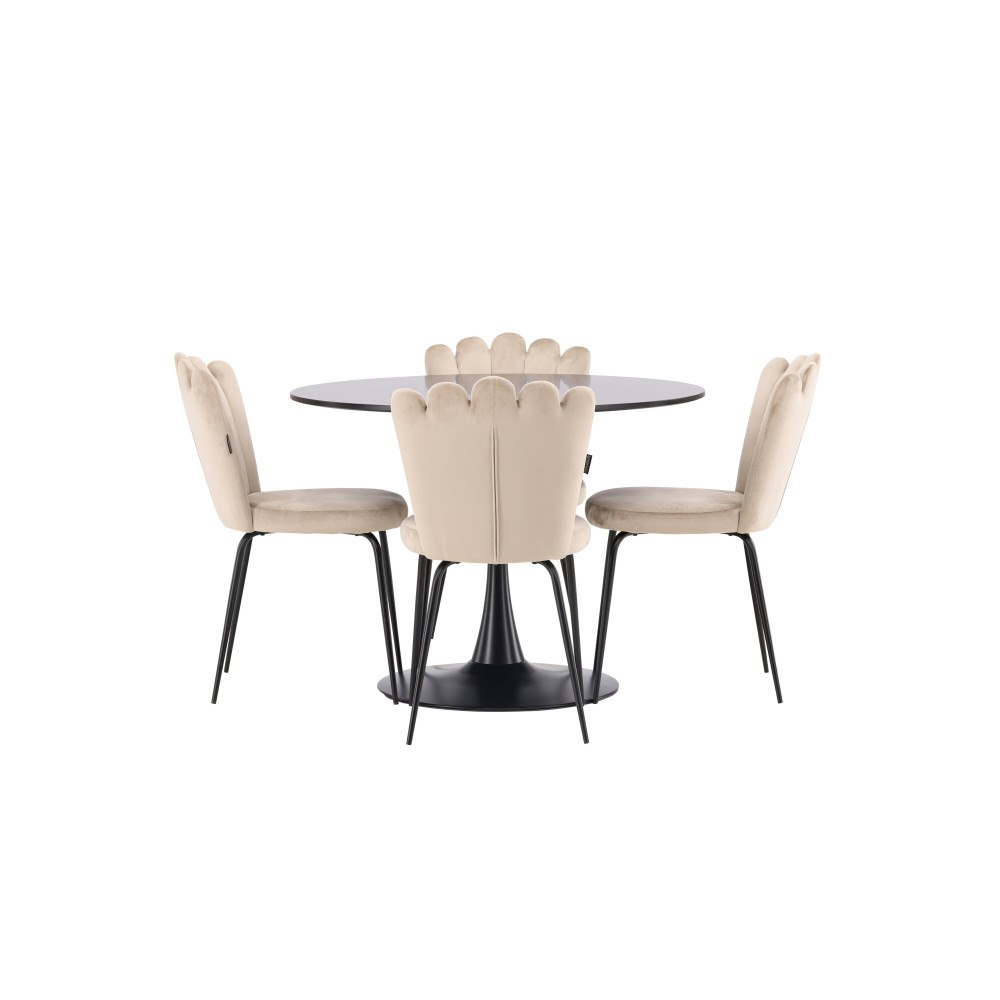 Venture Home Matgrupp Glade med 4st matstolar Limhamn