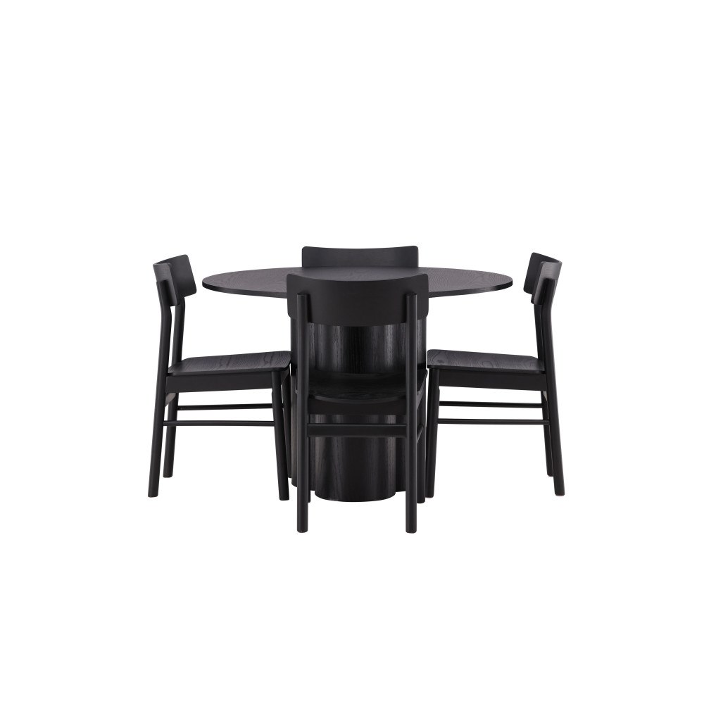 Venture Home Matgrupp Olivia med 4st matstolar Montros