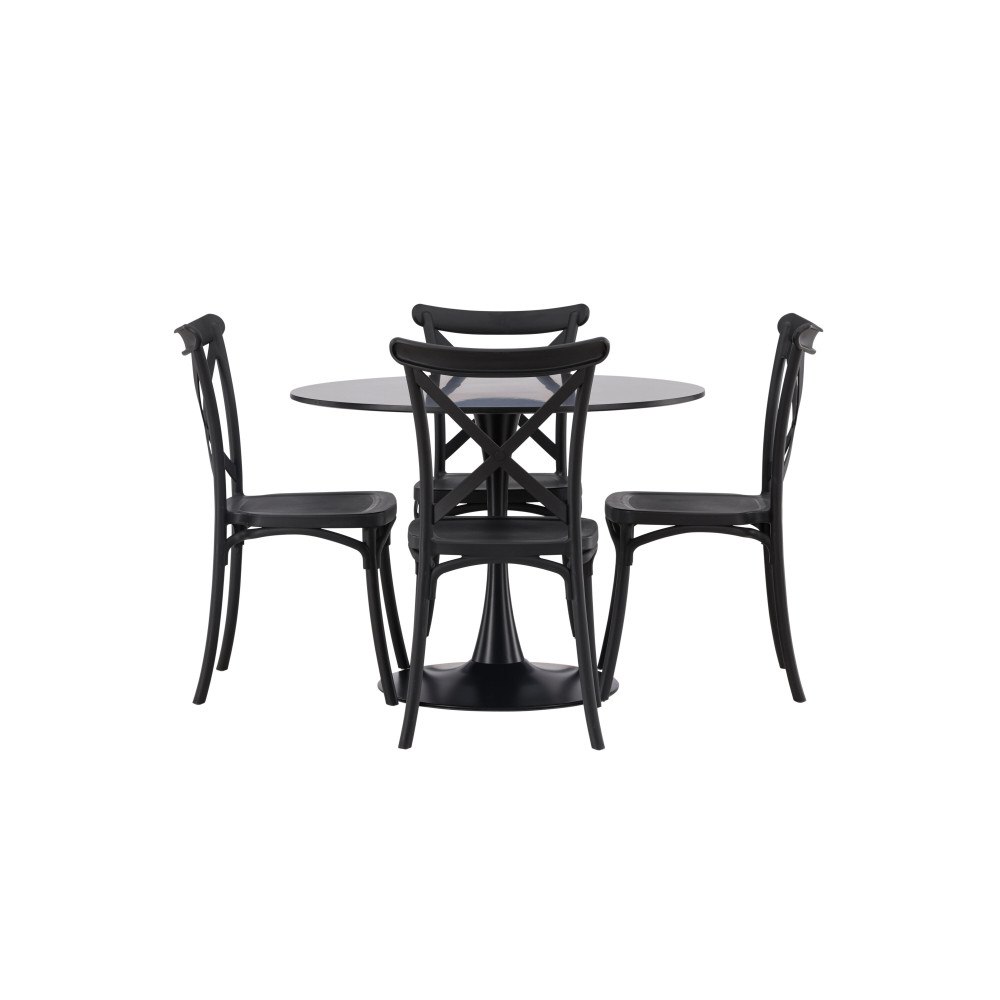Venture Home Matgrupp Glade med 4st matstolar Crosett