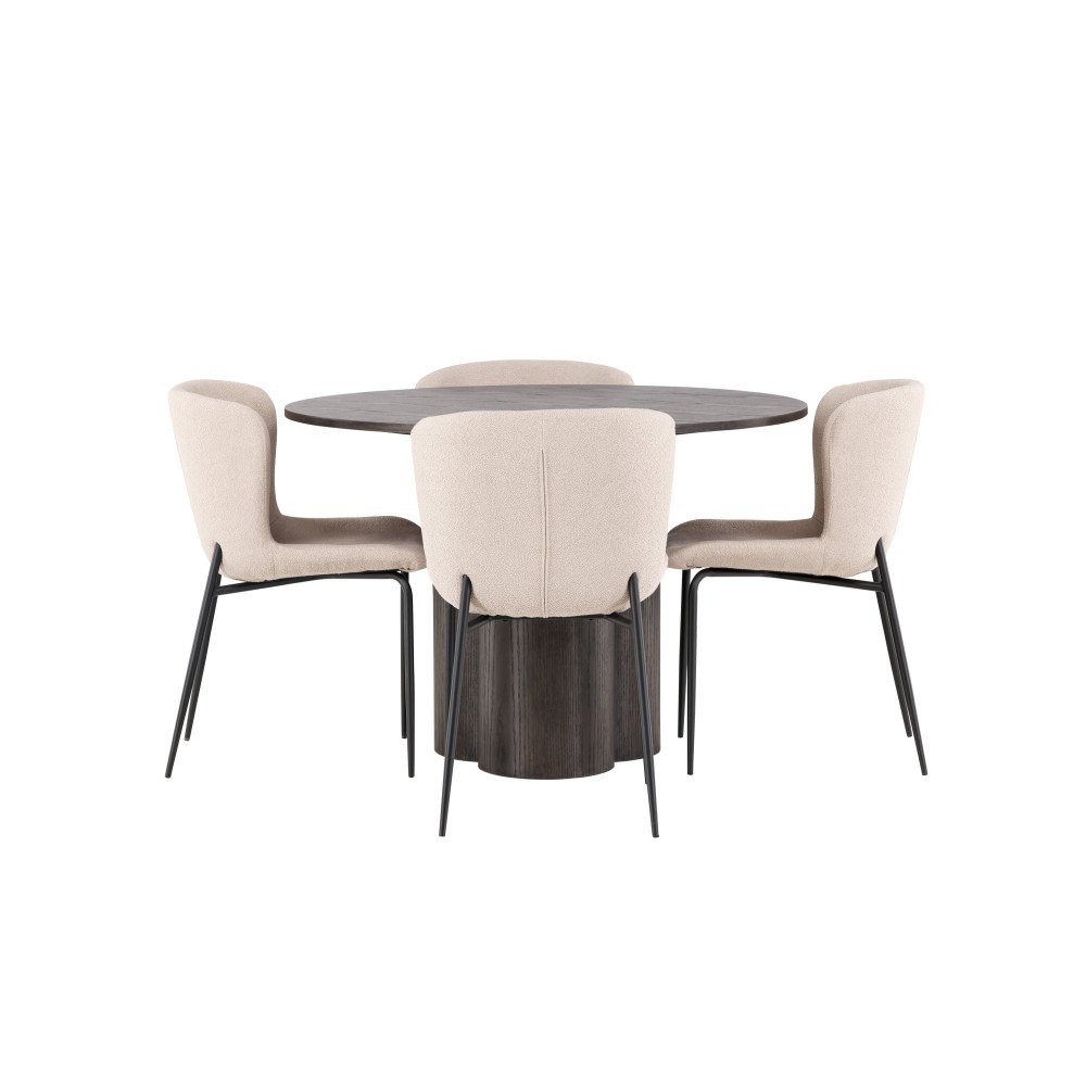 Venture Home Matgrupp Olivia med 4st matstolar Modesto