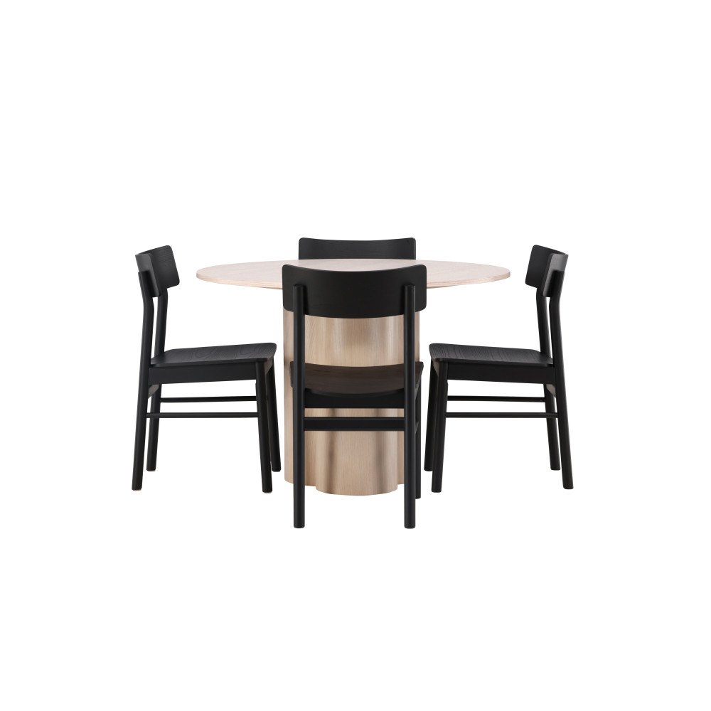Venture Home Matgrupp Olivia med 4st matstolar Montros