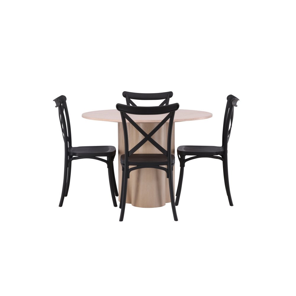 Venture Home Matgrupp Olivia med 4st matstolar Crosett