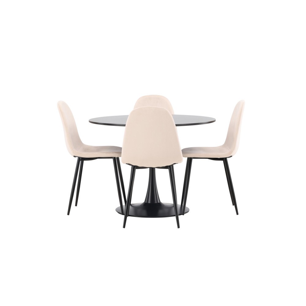Venture Home Matgrupp Glade med 4st matstolar Polar