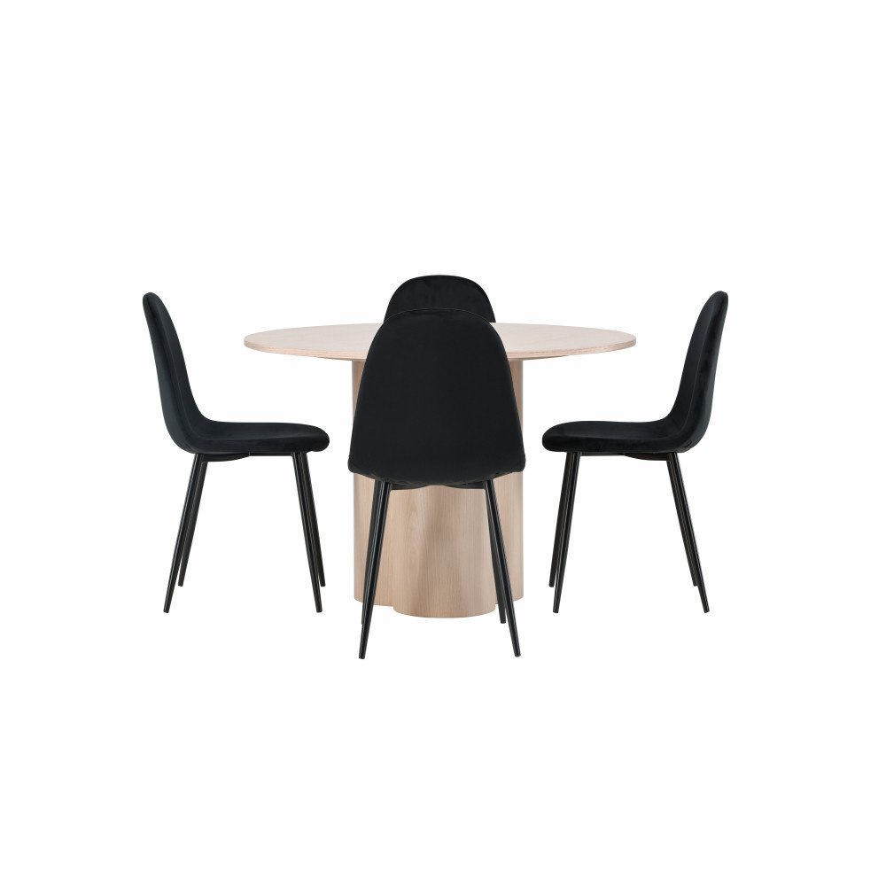 Venture Home Matgrupp Olivia med 4st matstolar Polar