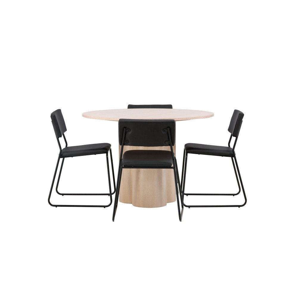 Venture Home Matgrupp Olivia med 4st matstolar Kenth