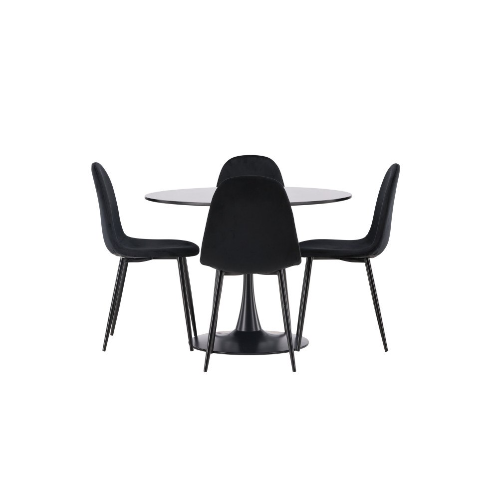 Venture Home Matgrupp Glade med 4st matstolar Polar