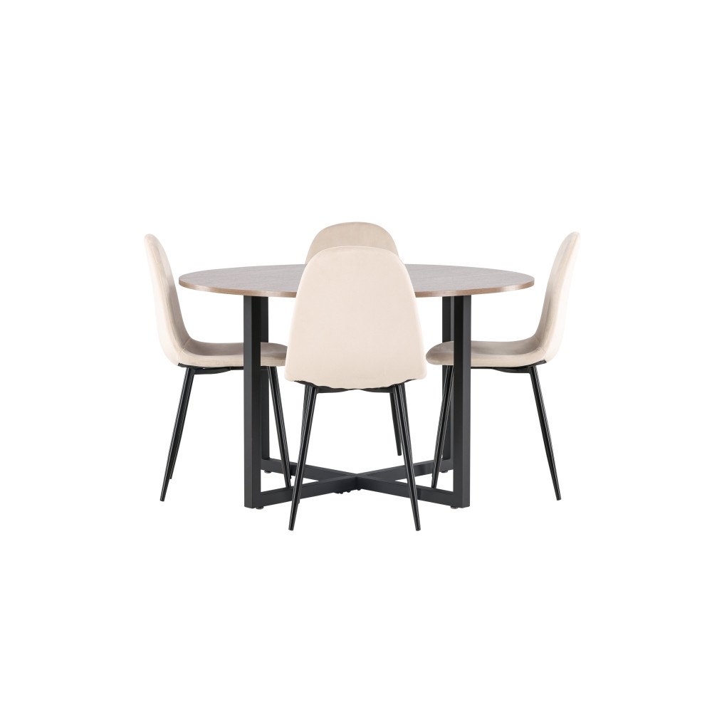 Venture Home Matgrupp Durango med 4st matstolar Polar