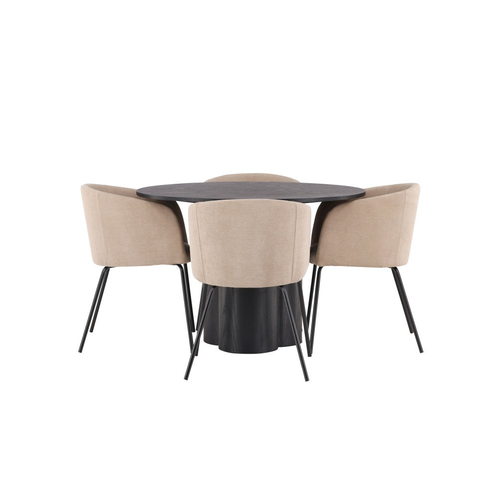 Venture Home Matgrupp Olivia med 4st matstolar Berit