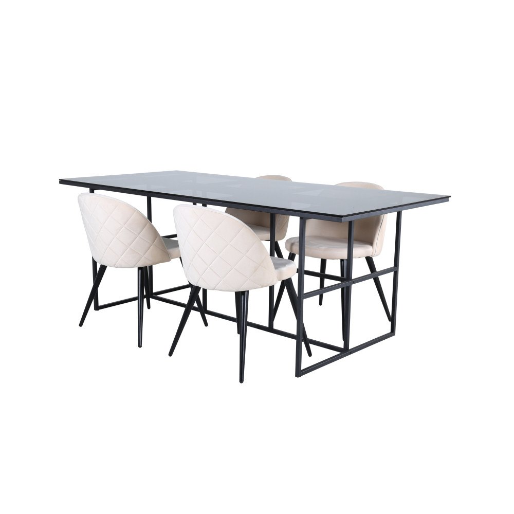 Venture Home Matgrupp Leif med stolarna Velvet