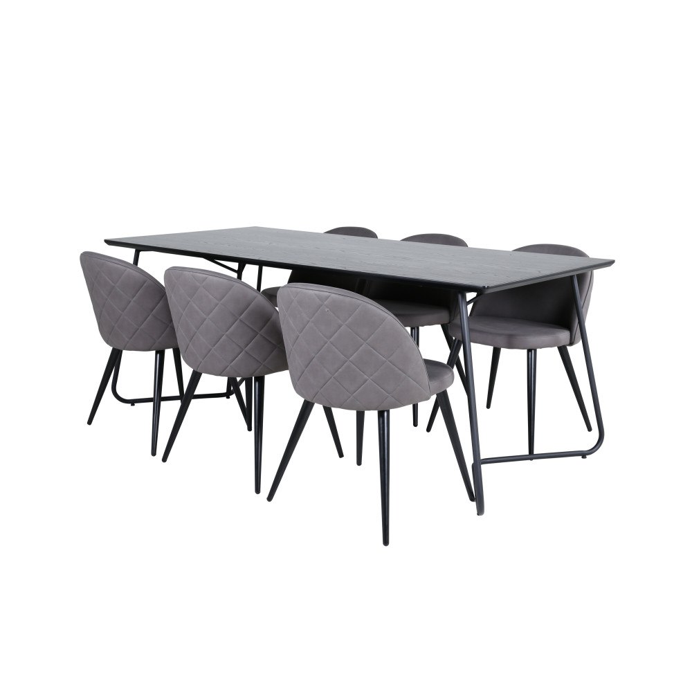 Venture Home Matgrupp Petra med stolarna Velvet