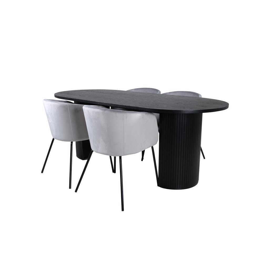 Venture Home Bianca Oval Matgrupp