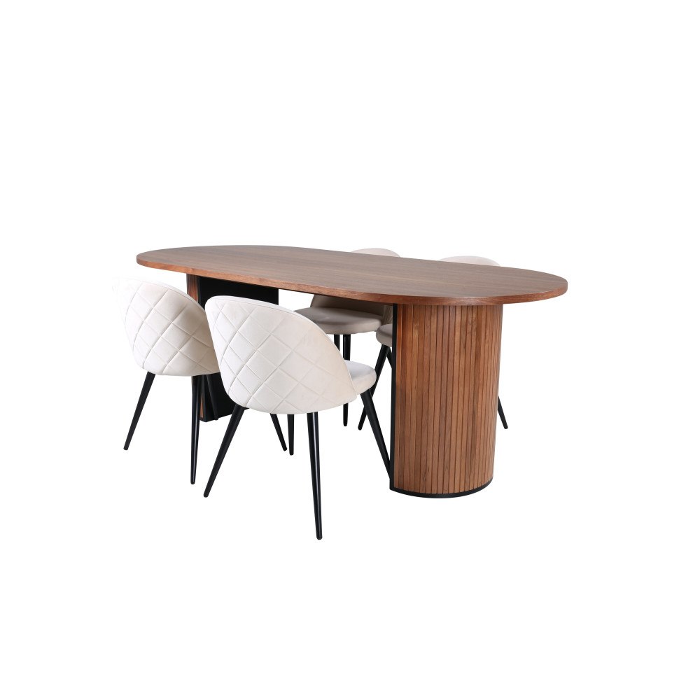 Venture Home Bianca Oval Matgrupp