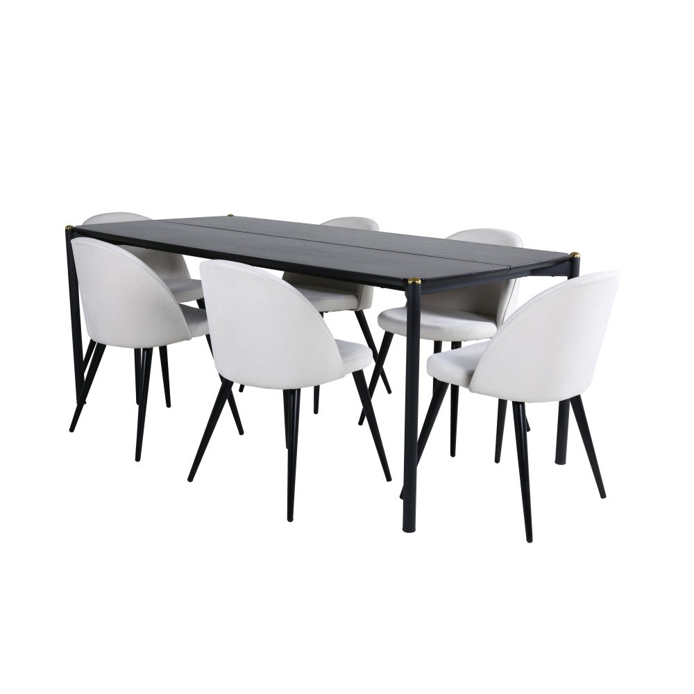 Venture Home Matgrupp Pelle med stolarna Velvet