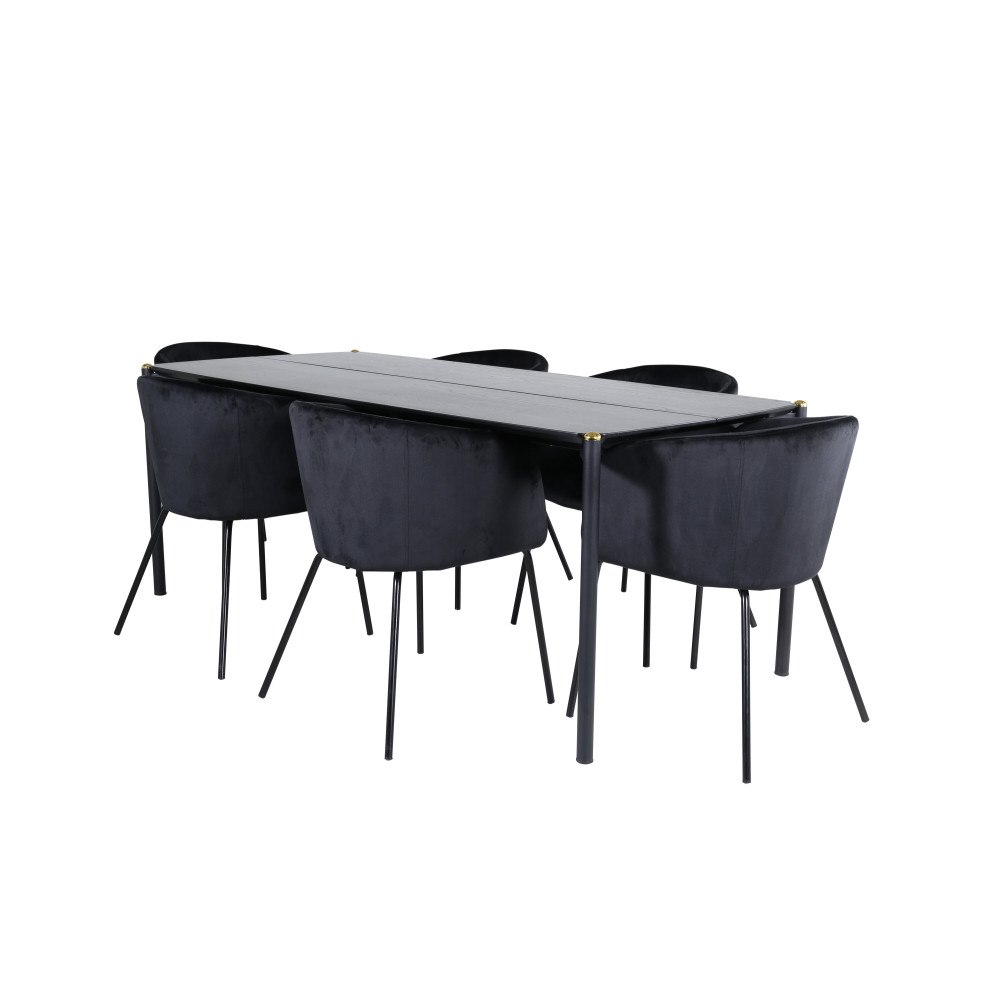 Venture Home Matgrupp Pelle med stolarna Berit