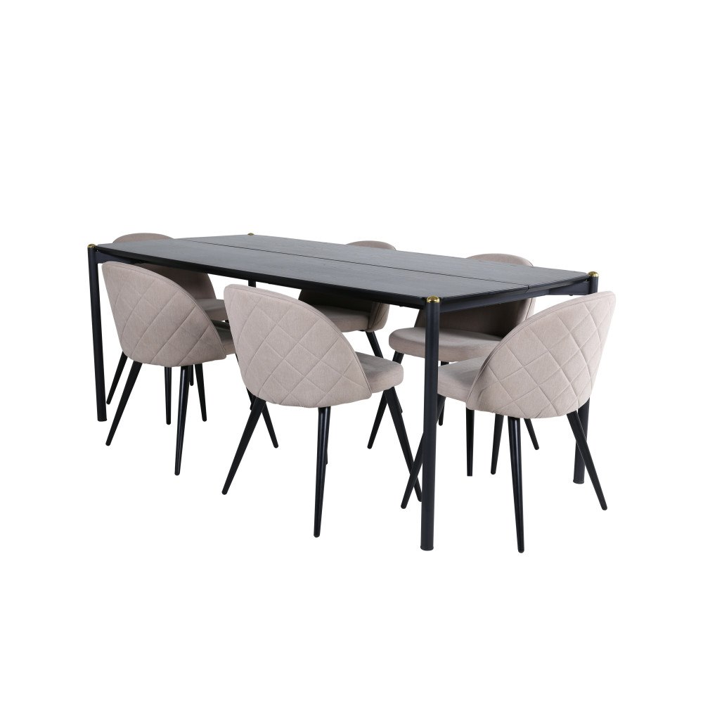 Venture Home Matgrupp Pelle med stolarna Velvet