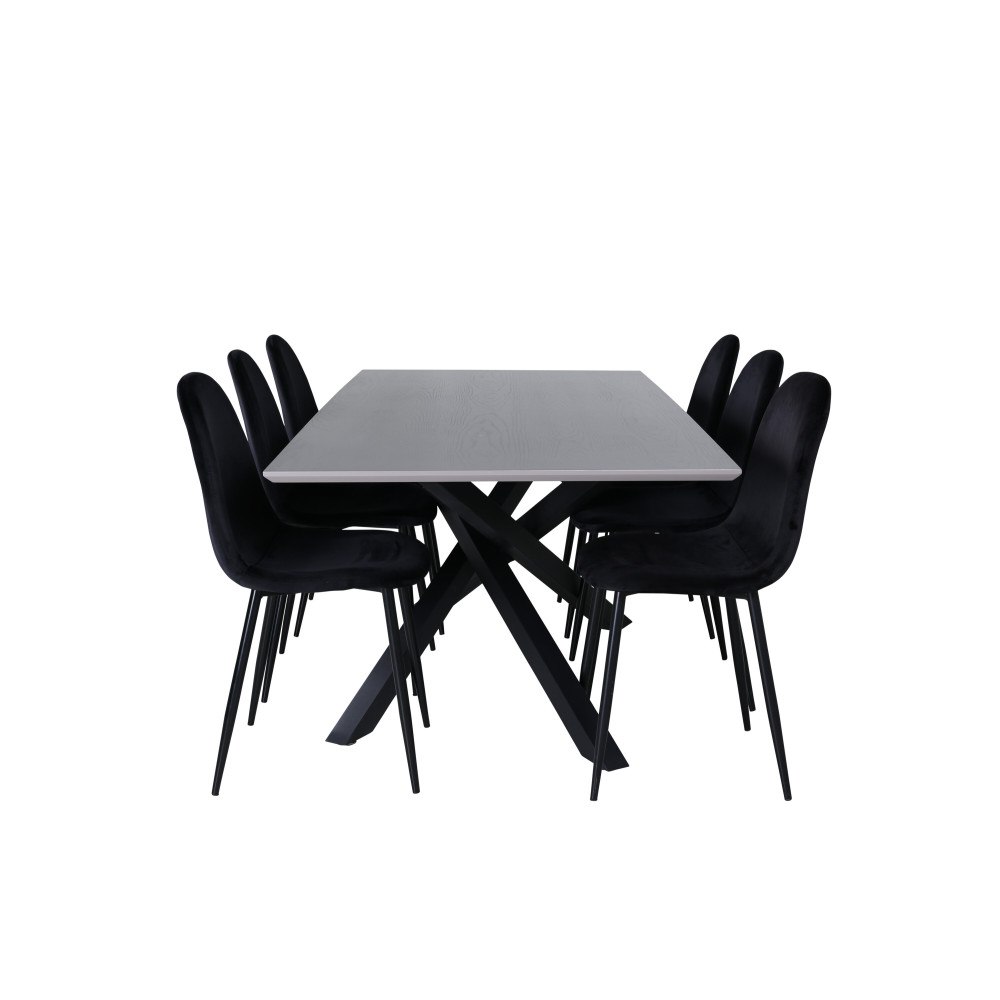 Venture Home Matgrupp Piazza med stolarna Polar
