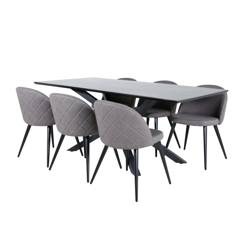 Venture Home Matgrupp Piazza med stolarna Velvet