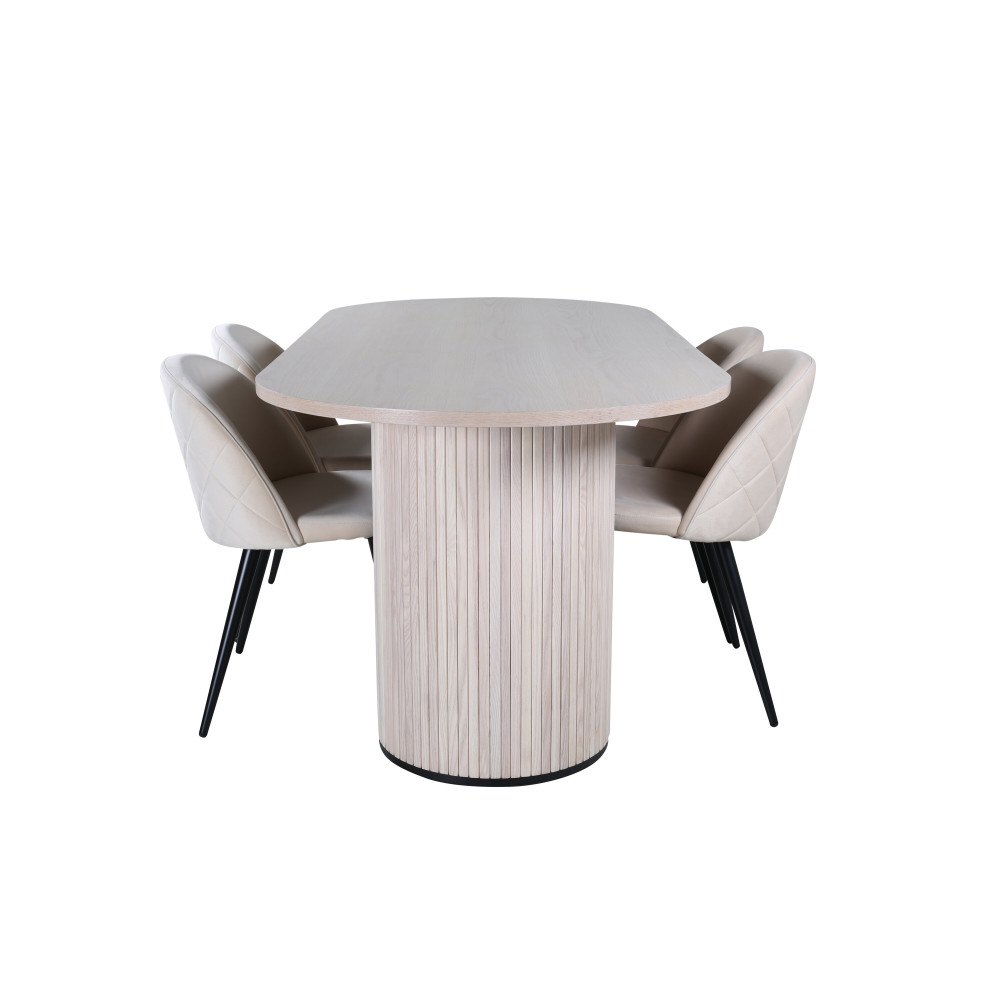Venture Home Bianca Oval Matgrupp