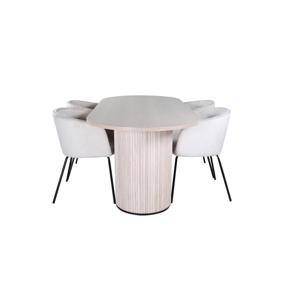Venture Home Bianca Oval Matgrupp