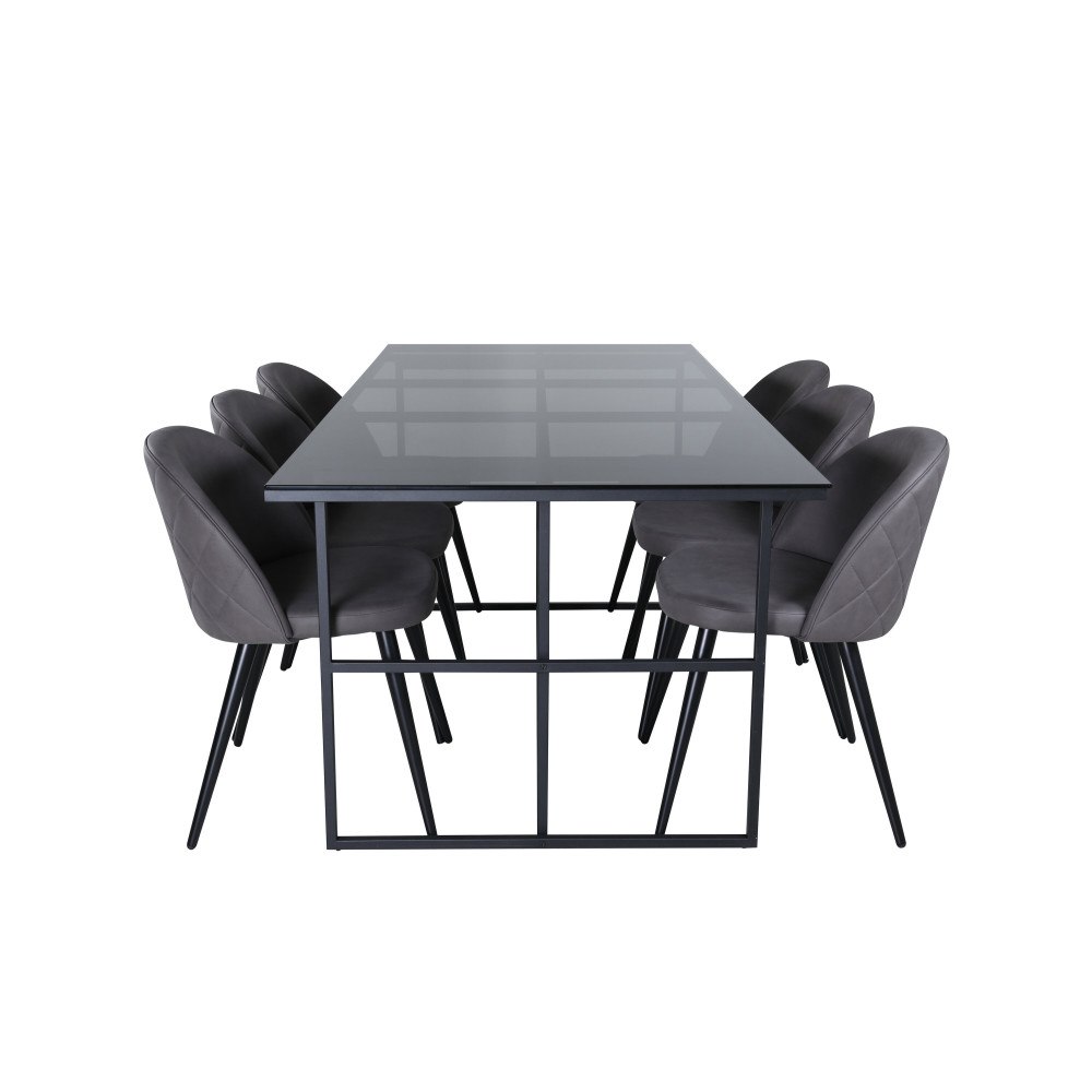 Venture Home Matgrupp Leif med stolarna Velvet