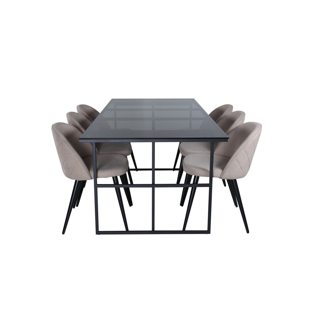 Venture Home Matgrupp Leif med stolarna Velvet
