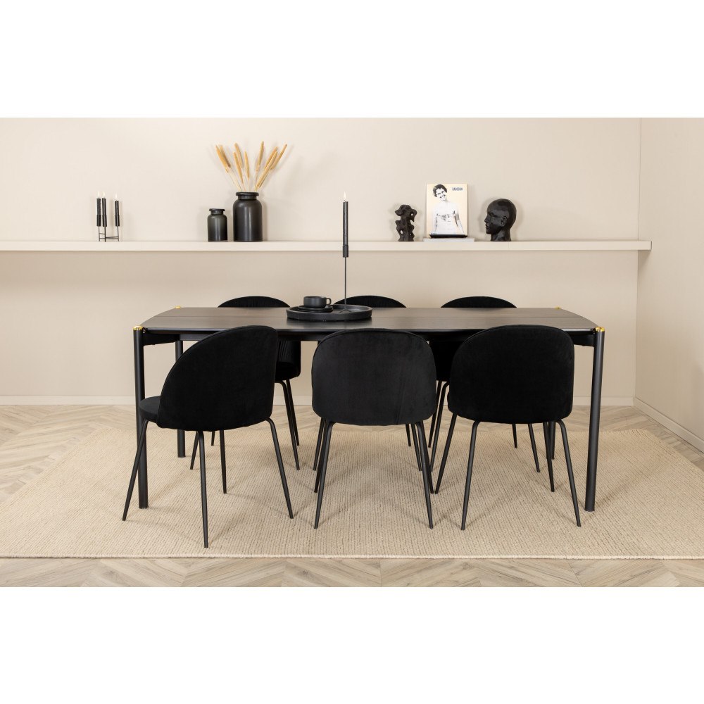 Venture Home Matgrupp Pelle med stolarna Wrinkles