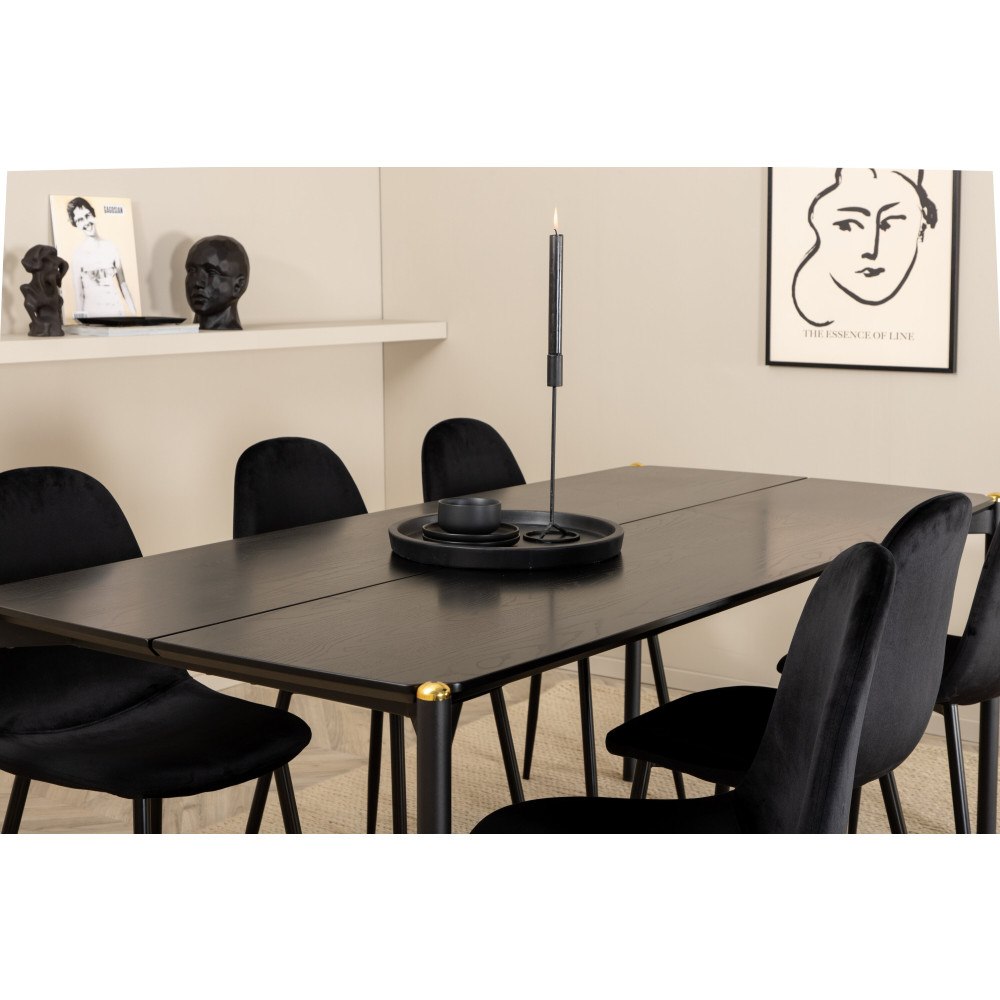 Venture Home Matgrupp Pelle med stolarna Polar