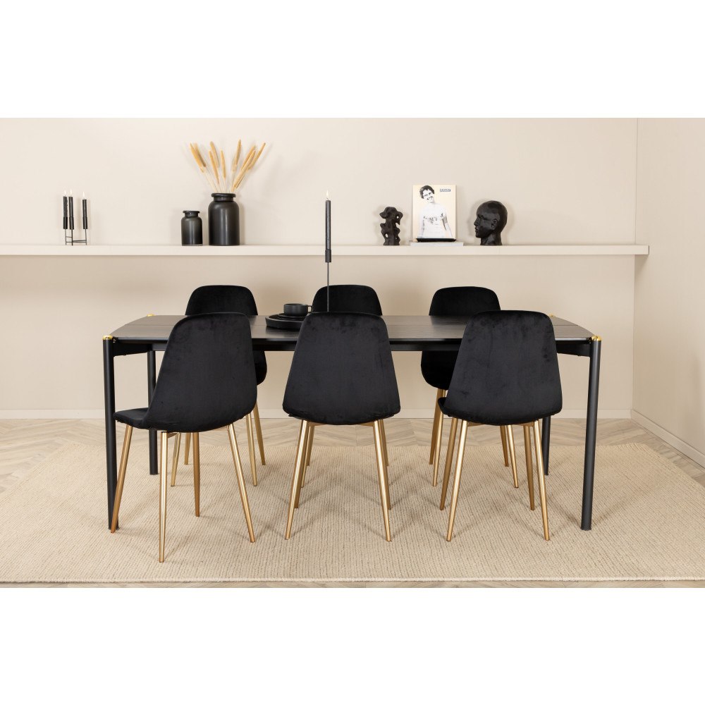 Venture Home Matgrupp Pelle med stolarna Polar