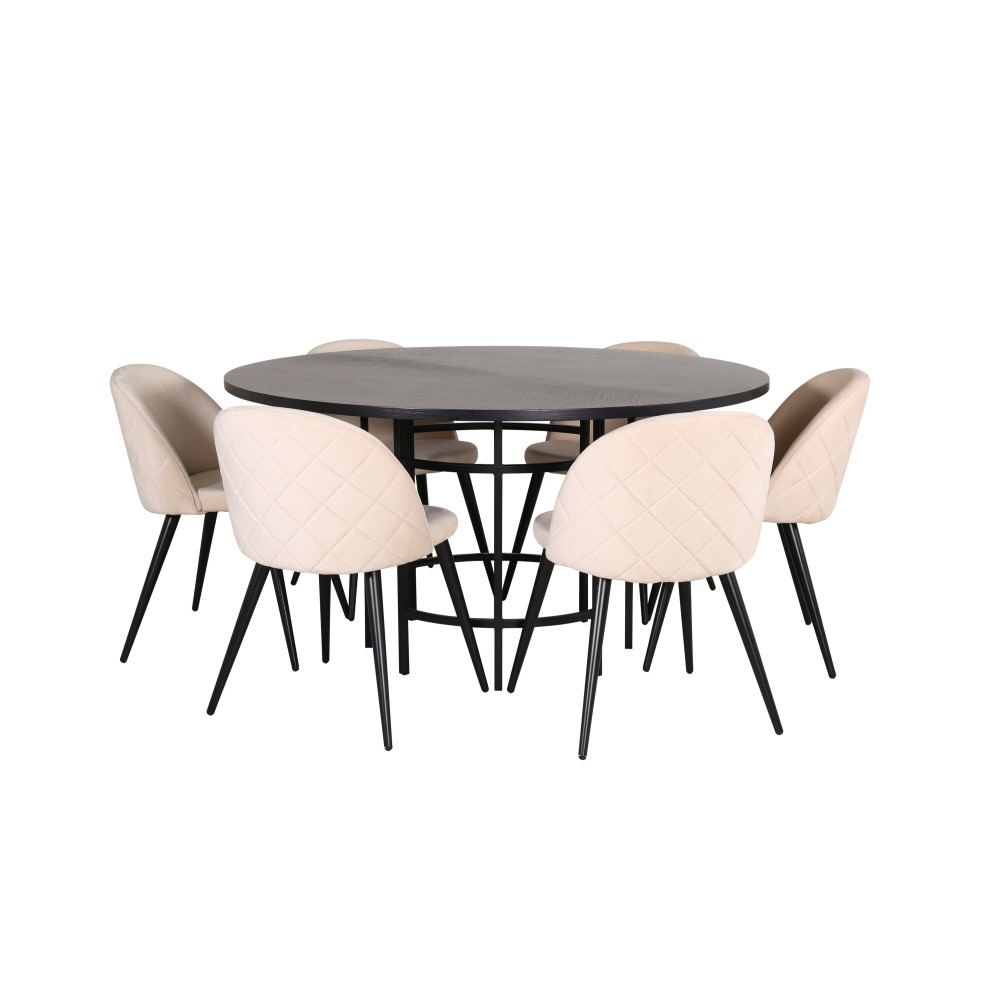 Venture Home Matgrupp Copenhagen med stolarna Velvet