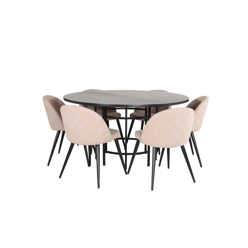 Venture Home Matgrupp Copenhagen med stolarna Velvet