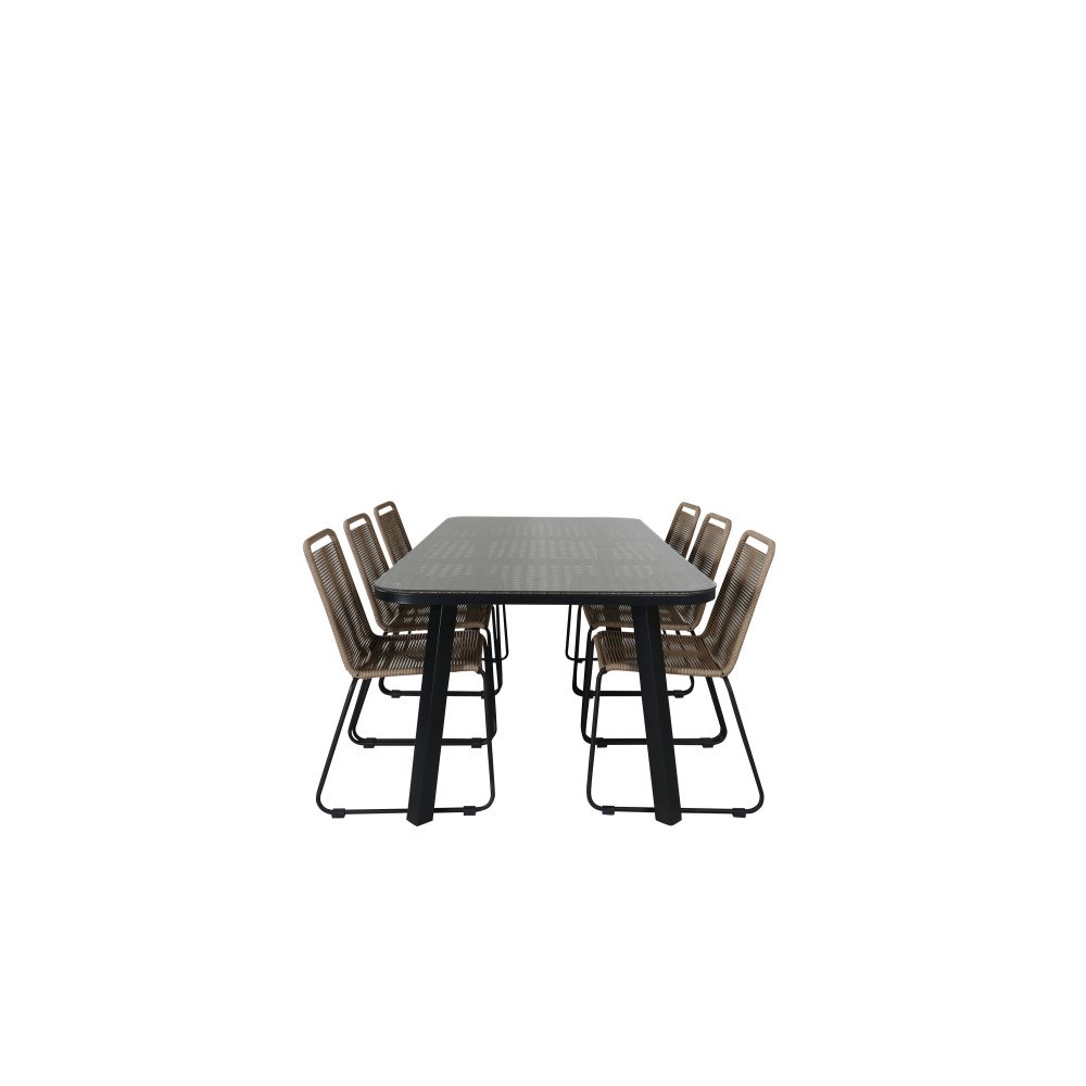 Venture Home Paola Rektangulär Matgrupp