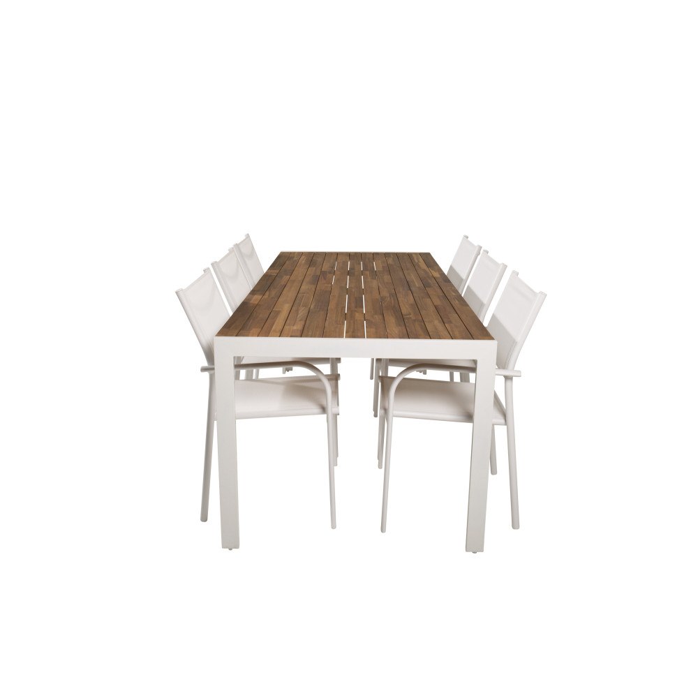 Venture Home Matgrupp Bois med stolarna Santorini