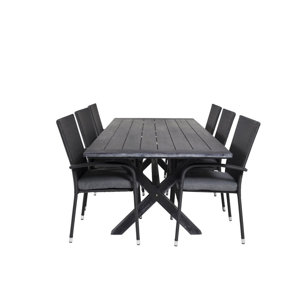 Venture Home Matgrupp Rives med stolarna Anna