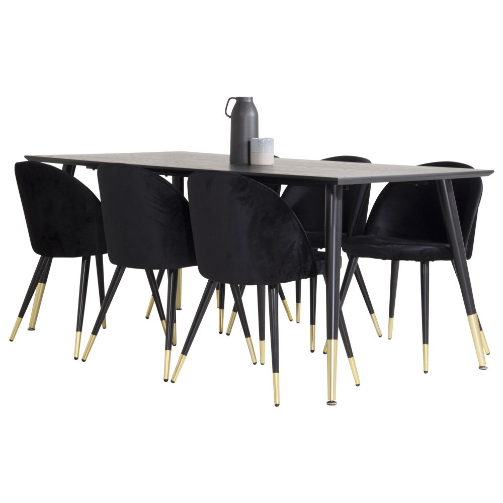 Venture Home Matgrupp Dipp med stolarna Velvet