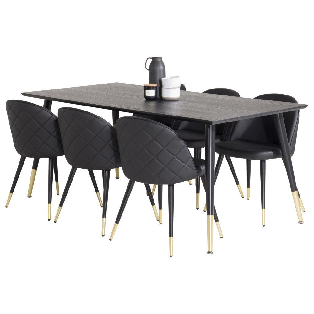 Venture Home Matgrupp Dipp med stolarna Velvet