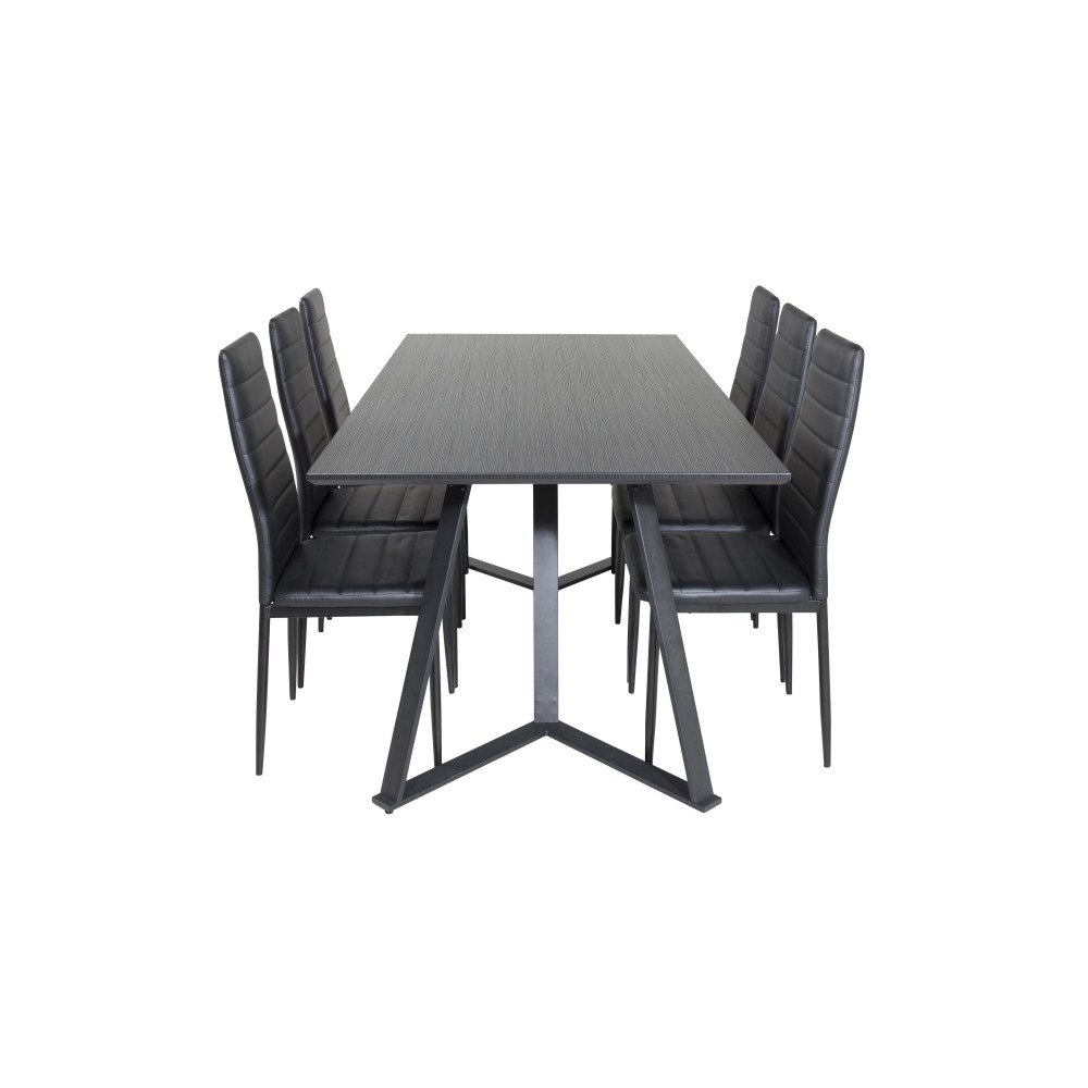 Venture Home Matgrupp Marina med stolarna Slim